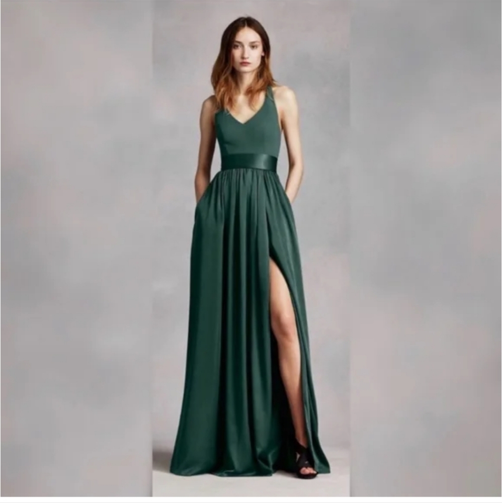 Vera Wang Emerald Bridesmaids Dress Size 2
